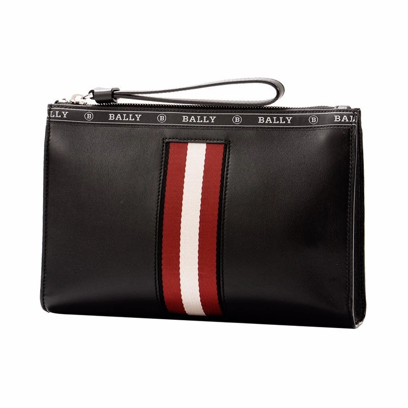 商品[国内直发] Bally|BALLY 男士黑色皮革手拿包 HAIG-10,价格¥2687,第1张图片详细描述