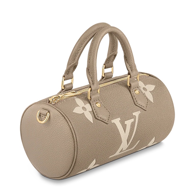 商品Louis Vuitton|预售十天 Louis Vuitton/路易威登 22春夏新款PAPILLON BB系列 小号 巴比龙 女士大象灰/奶白色 双色老花压纹 粒面牛皮 单肩斜跨手提包 M46031,价格¥19280,第3张图片详细描述