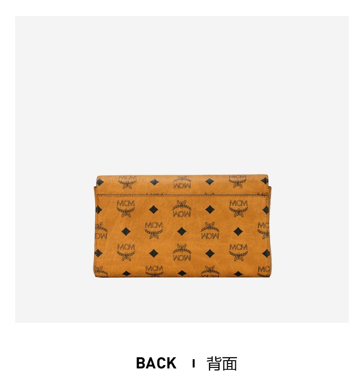 商品MCM|MCM 专柜新款中号信封包Millie Visetos斜挎包女士单肩链条包 MWRAAME01CO001,价格¥4340,第6张图片详细描述