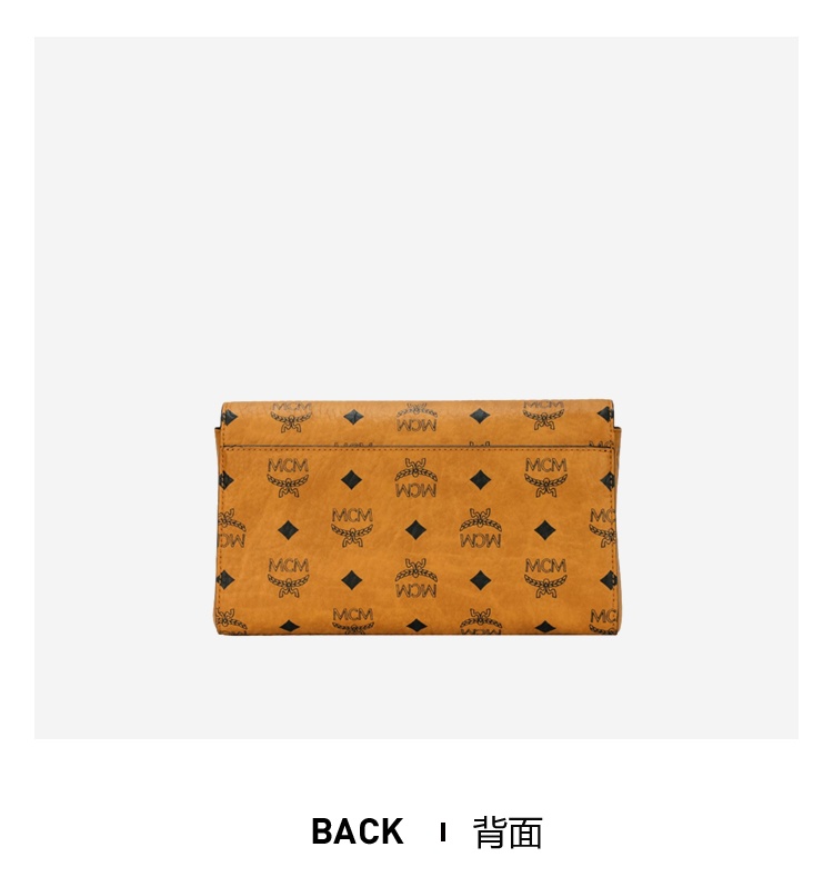 商品MCM|MCM 专柜新款中号信封包Millie Visetos斜挎包女士单肩链条包 MWRAAME01CO001,价格¥4340,第6张图片详细描述