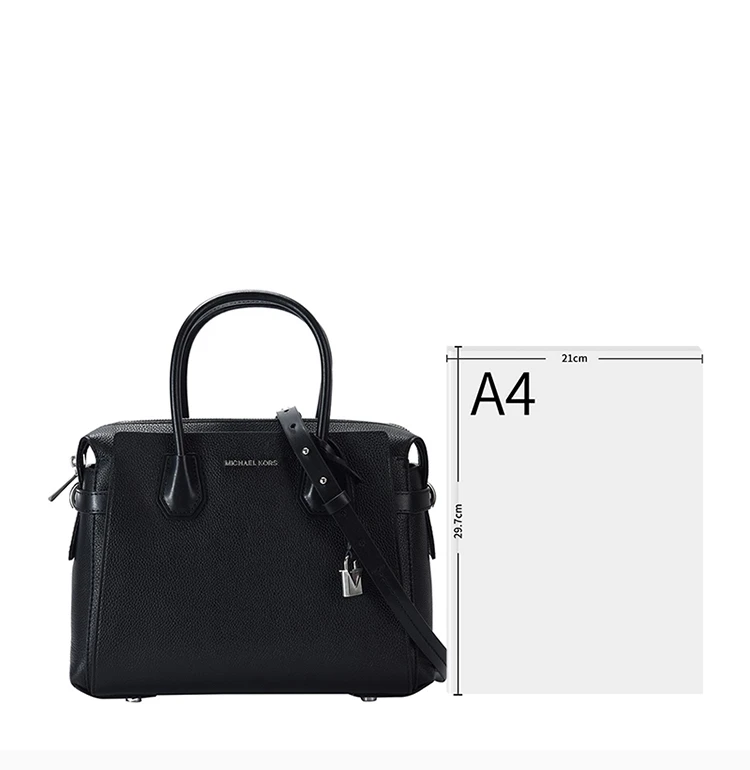 商品Michael Kors|Michael Kors 迈克高仕 女士黑色斜跨单肩包 30T9SM9S2L-BLACK,价格¥2465,第4张图片详细描述