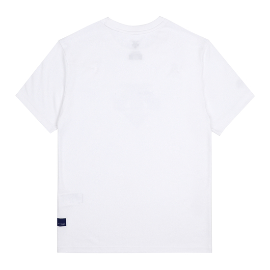商品DESCENTE|【享贝家】DESCENTE 迪桑特 线条纹标短袖T恤 白色 SM323UTS76-WHT0（现采购商品，下单后12天内发货）,价格¥363,第5张图片详细描述