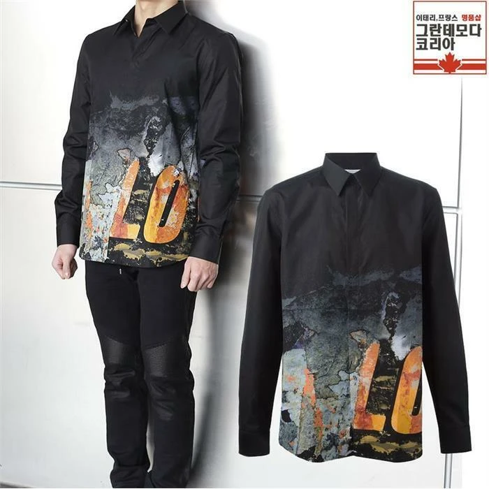 商品Givenchy|GIVENCHY 黑色男士衬衫 15F6038675-001,价格¥3033,第1张图片详细描述