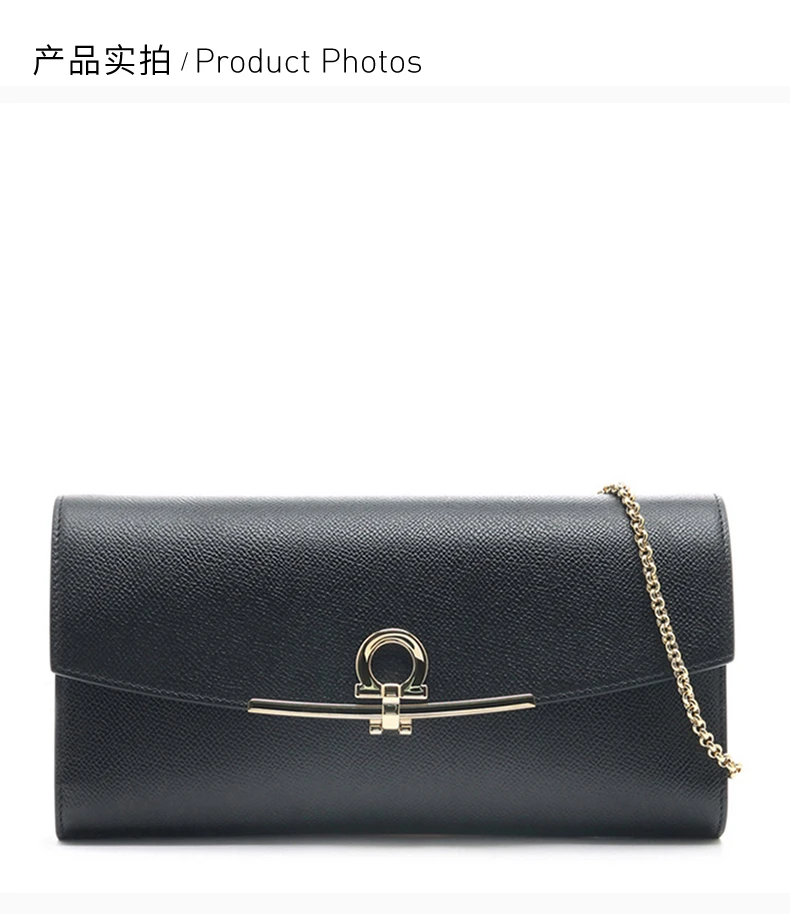 商品Salvatore Ferragamo|Salvatore Ferragamo 菲拉格慕 女士黑色皮质迷你包挎包 22-C941-0674023,价格¥4175,第4张图片详细描述