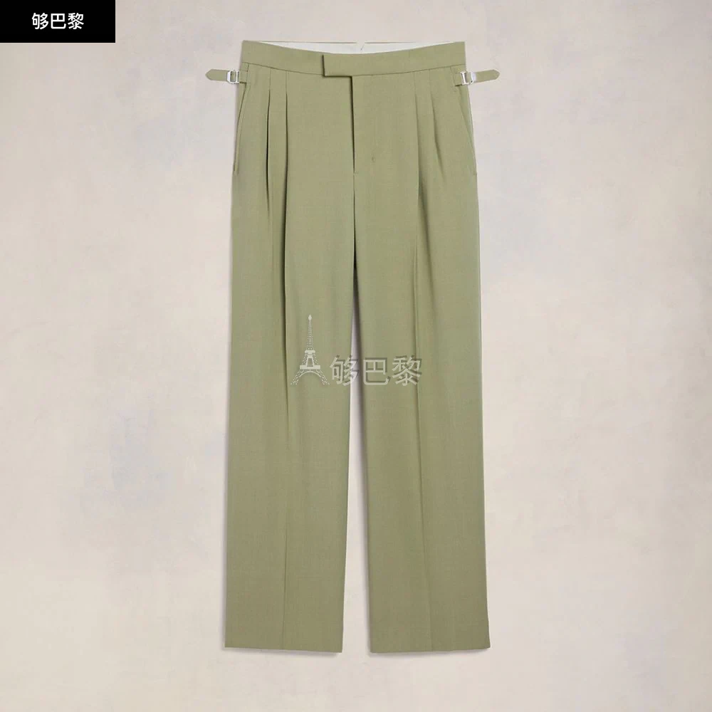 商品AMI|【预售】 AMI 24秋冬 男士 西裤 Pantalon Large HTR419.VI0007351,价格¥5532,第6张图片详细描述