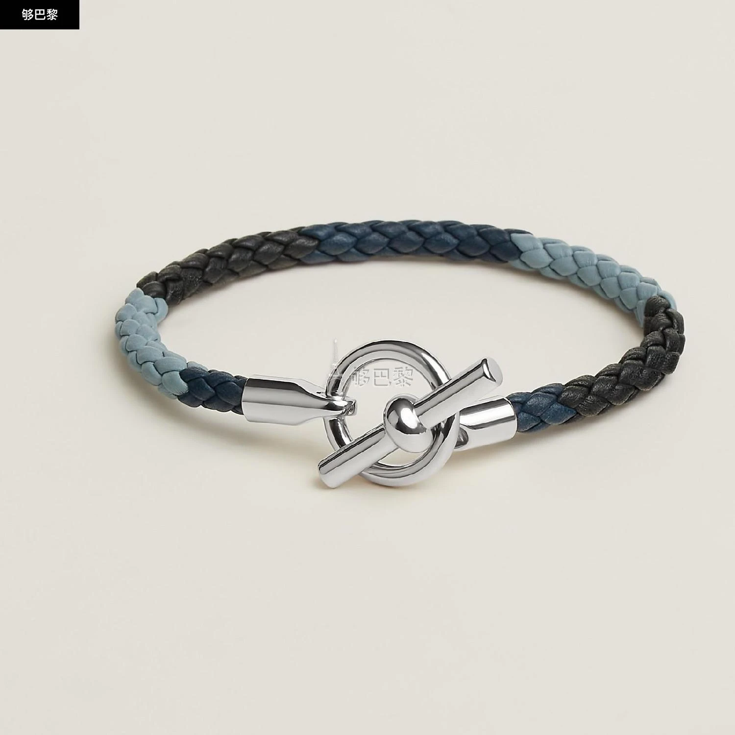 商品Hermes|包邮包税【预售7天发货】 HERMES爱马仕 23秋冬 男士 手镯 Bracelet Glénan H Trio H077242FP02T4,价格¥3844,第3张图片详细描述