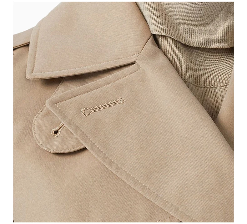 商品[国内直发] Burberry|BURBERRY 卡其色女士大衣 8027947,价格¥12224,第8张图片详细描述