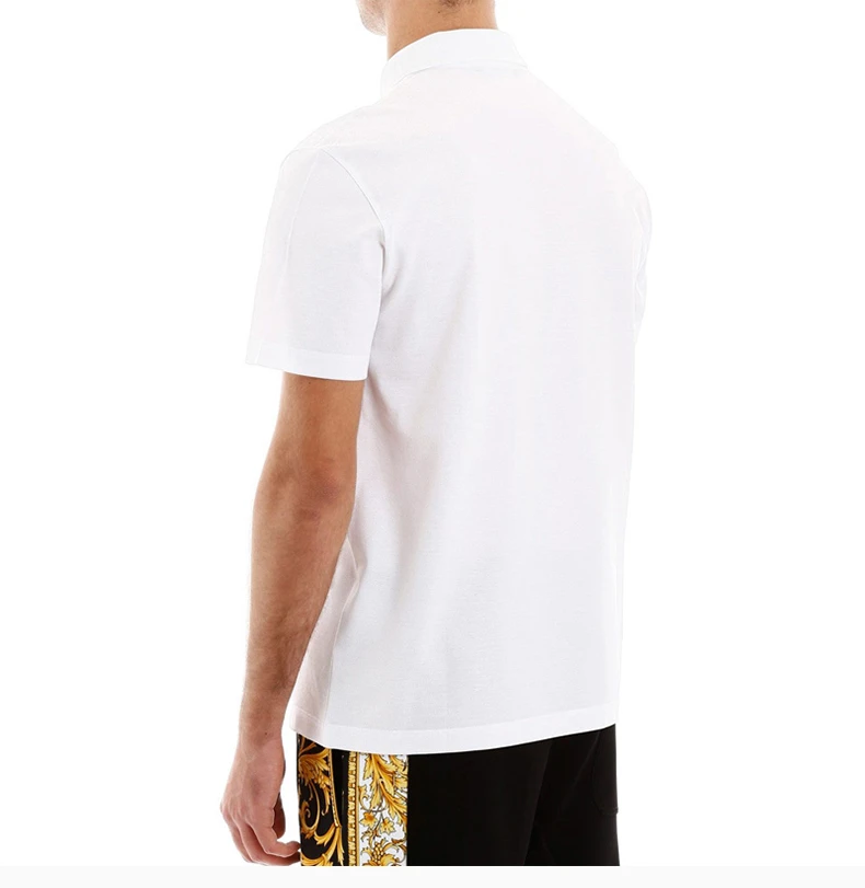 商品Versace|VERSACE 范思哲 男士白色棉POLO衫 A85111-A231240-A2088,价格¥2378,第8张图片详细描述
