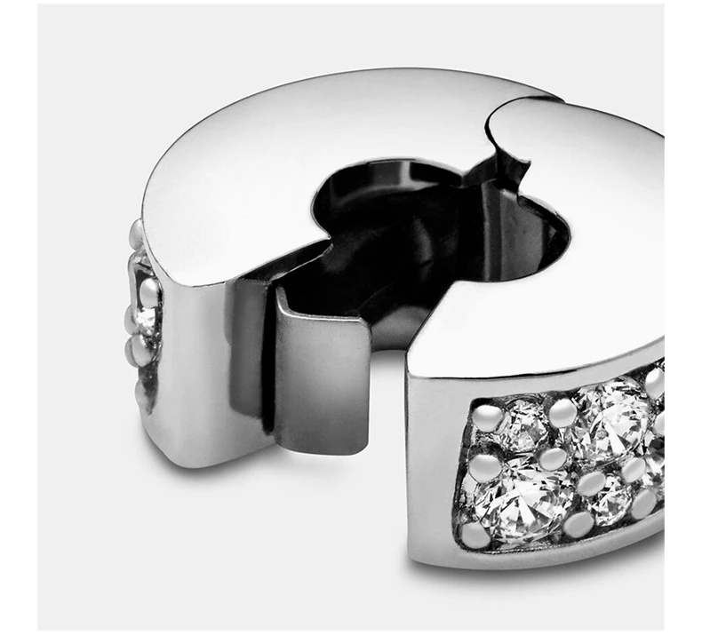 商品PANDORA|PANDORA 潘多拉 闪烁优雅925银硅胶女士串饰固定夹 791817CZ,价格¥191,第6张图片详细描述