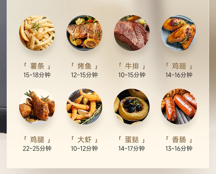 商品[国内直发] Bear|小熊空气炸锅 家用多功能锅3L 微电脑触控电炸锅 微蒸汽空气烤可拆卸易清洗QZG-N10W2【ZMD安心系列】,价格¥296,第8张图片详细描述