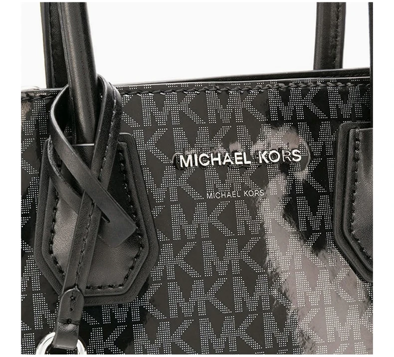 �商品[国内直发] Michael Kors|Michael Kors 迈克高仕 女士单肩包斜挎包 30H8SM9M8B-BLACKSILVER,价格¥857,第7张图片详细描述