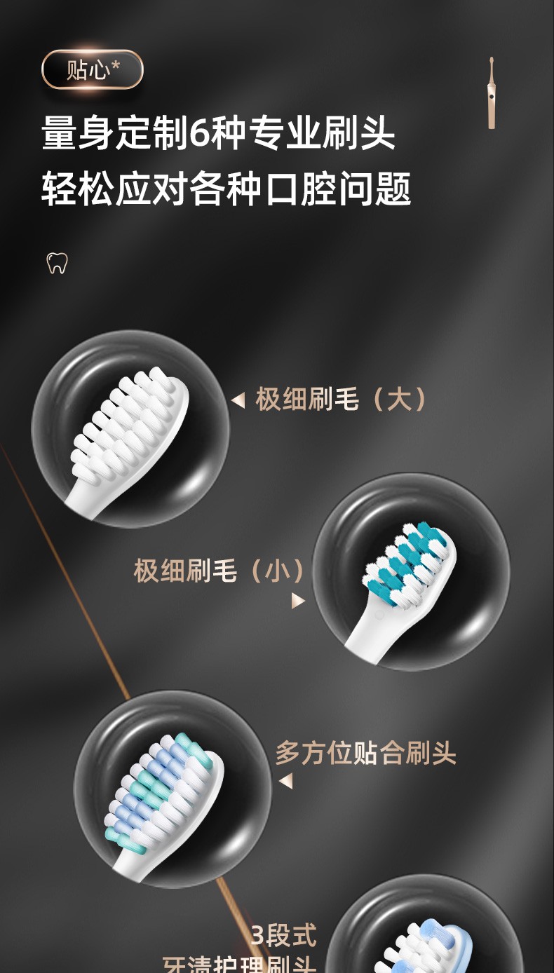 商品[国内直发] Panasonic|Panasonic/松下电动牙刷成人情侣款进口全自动软毛充电波震动EW-PDL54W405,价格¥1418,第4张图片详细描述