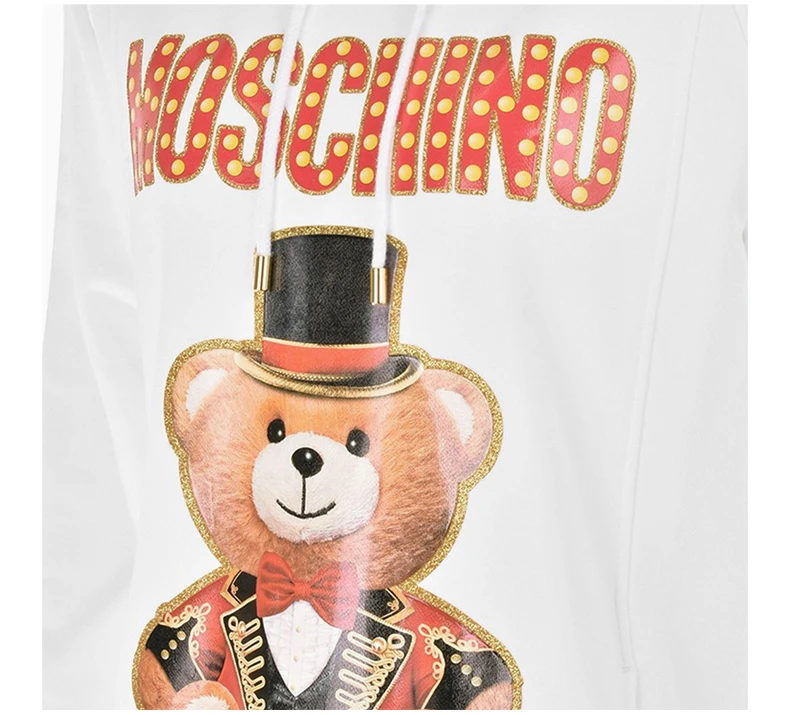 商品[国内直发] Moschino|MOSCHINO 白色女士卫衣/帽衫 EV0453-0527-3001,价格¥1457,第6张图片详细描述