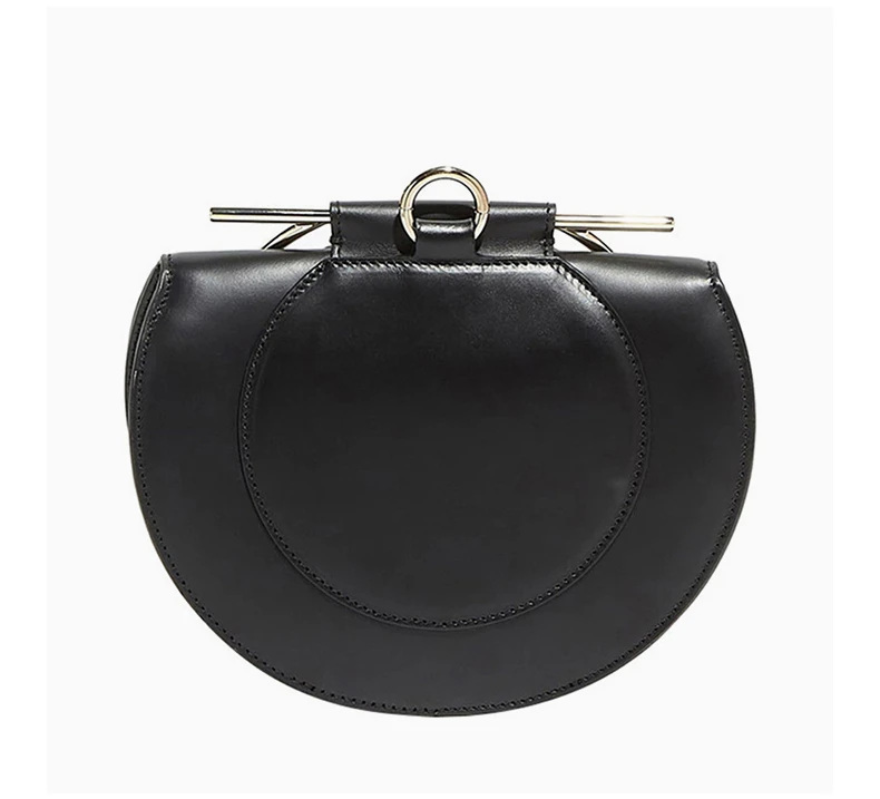 商品[国内直发] Salvatore Ferragamo|Salvatore Ferragamo 菲拉格慕 女士黑色牛皮单肩斜挎包 21-H031-691301,价格¥7148,第4张图片详细描述