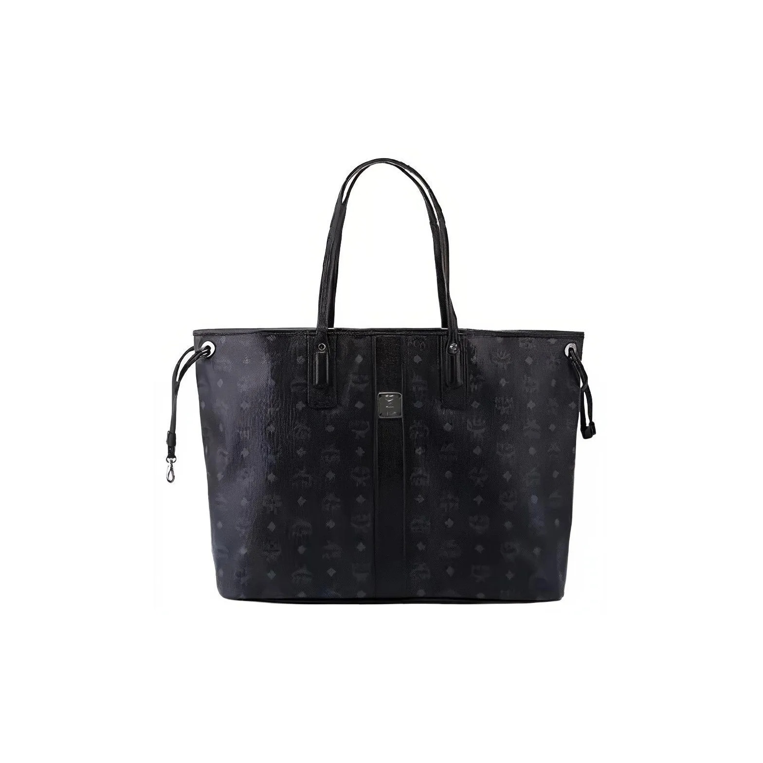 商品[国内直发] MCM|MCM Liz Visetos 老花满印 帆布 子母包托特包Tote包购物袋单肩包手提包 女款 干邑色/黑色,价格¥2950,第12张图片详细描述