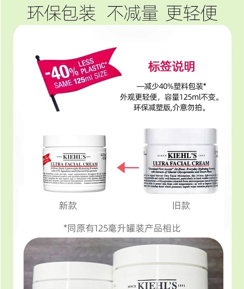 商品Kiehl's|KIEHL'S 科颜氏高保湿面霜125ml补水提亮滋润修复屏障神经酰胺【香港直邮】,价格¥224,第1张图片详细描述