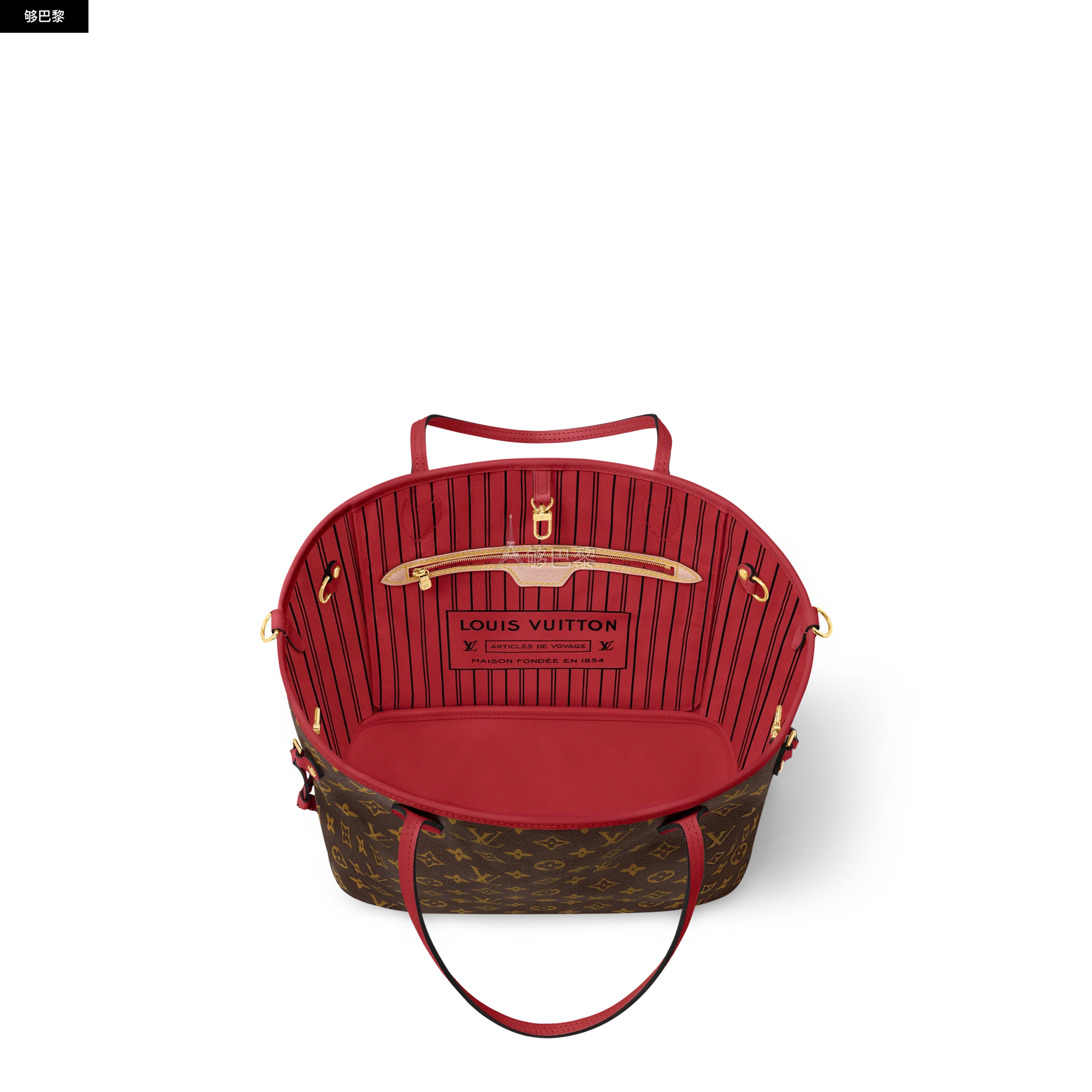 商品Louis Vuitton|【预售】 LV路易威登 25春夏 女士 手提包 Sac Neverfull Bandoulière Inside Out MM M12708 ,价格¥21539,第3张图片详细描述