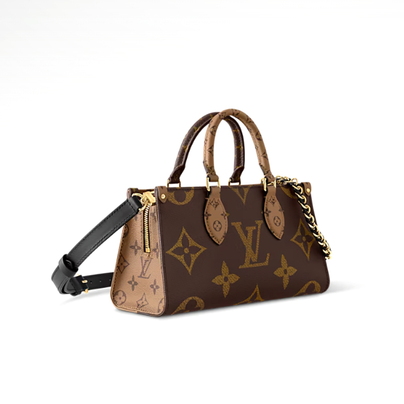 商品Louis Vuitton|【现货】路易威登 女士卡其色涂层帆布标志字母组合可调节肩带手提单肩包 M14236,价格¥21805,第3张图片详细描述