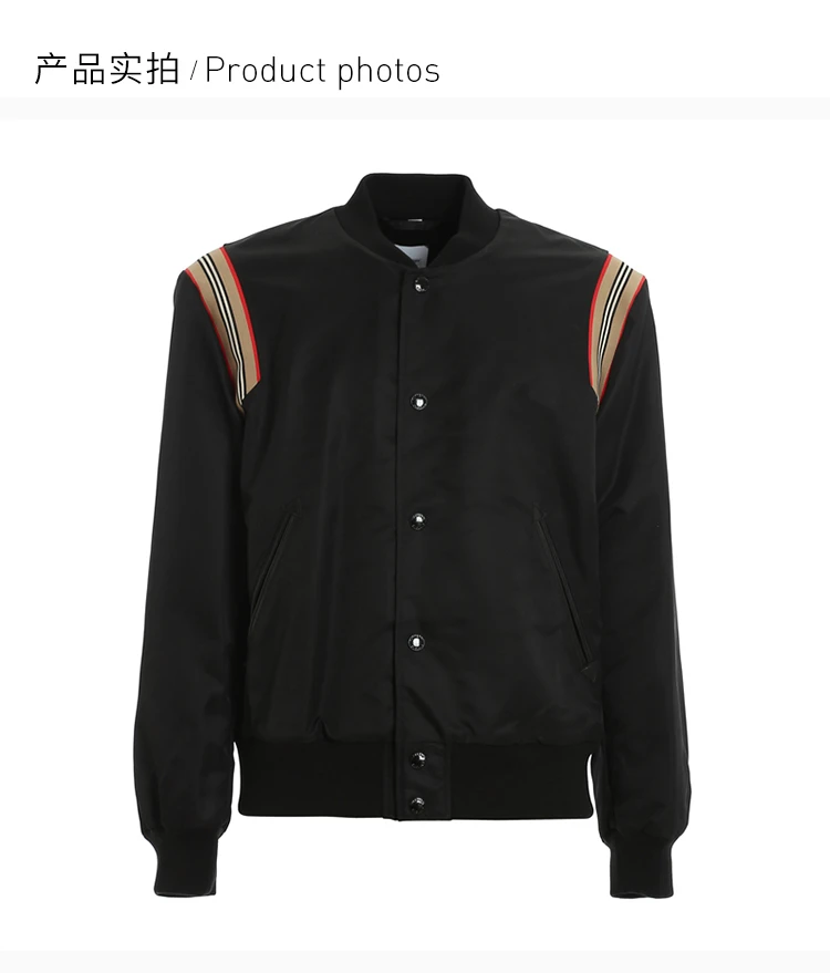 商品[国内直发] Burberry|BURBERRY 男士黑色外套 8032362,价格¥7130,第4张图片详细描述