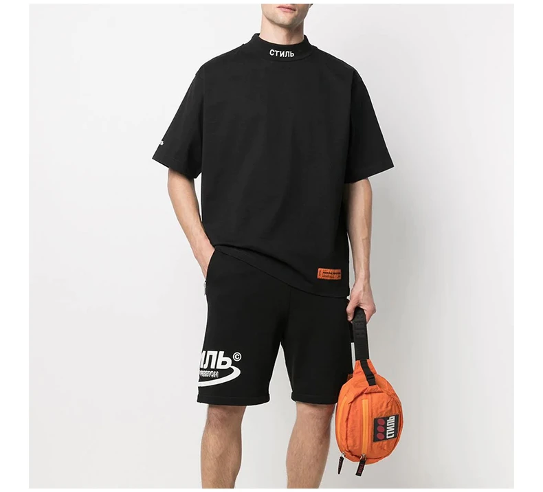 商品Heron Preston|HERON PRESTON 黑色男士T恤 HMAA021R21JER001-1001,价格¥932,第8张图片详细描述