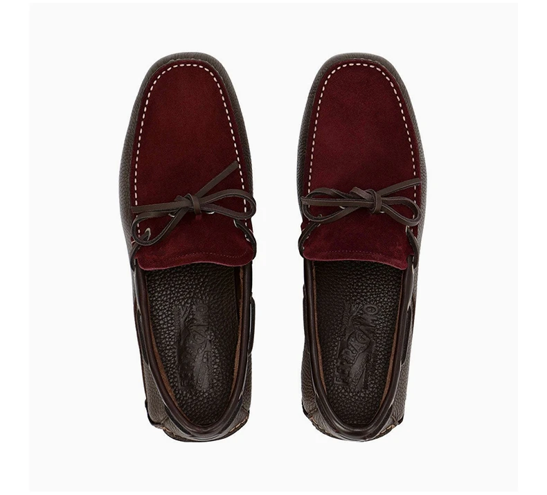 商品Salvatore Ferragamo|SALVATORE FERRAGAMO 男士棕色芒果皮乐福鞋 0582735,价格¥2272,第7张图片详细描述