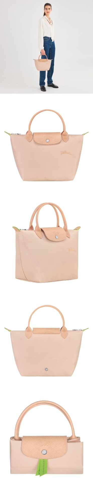 商品Longchamp|【SAvenue】LONGCHAMP 珑骧 Le Pliage Club 珑骧包帆布短柄饺子包单肩手提包 短柄小号 女款 樱花粉色(提示：保税仓货品一人不可超过5单) 3597922140749（1621919P64-22S）,价格¥567,第1张图片详细描述