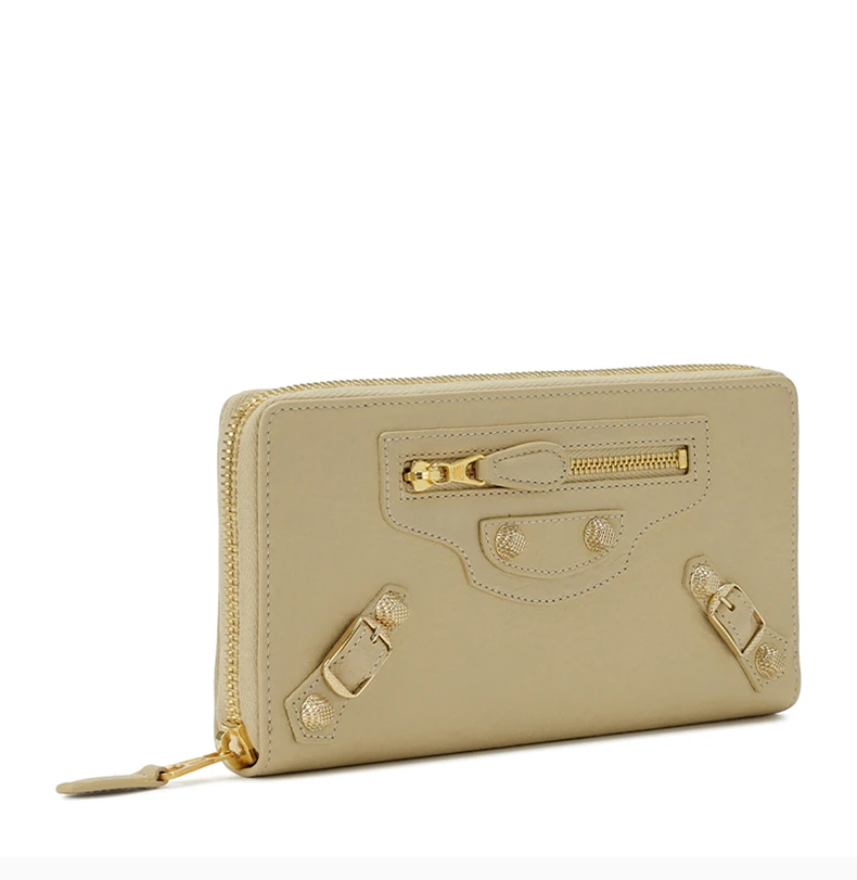 商品[国内直发] Balenciaga|BALENCIAGA 女士浅咖色拉链小号钱包 253053-D940G-9620,价格¥3760,第5张图片详细描述