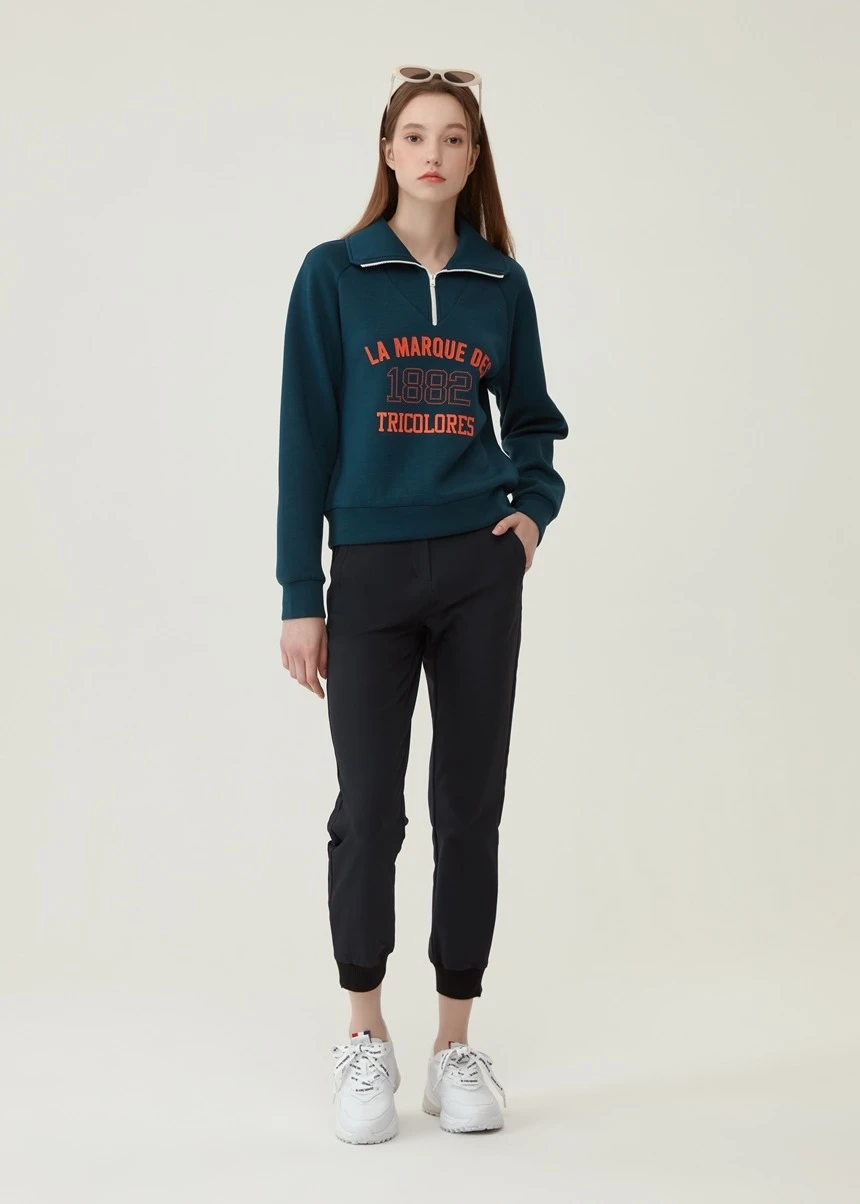 商品【预售商品15天发货】 LE COQ SPORTIF|高尔夫系列女性下摆设计 jogger 裤展现时尚气息 GO312LPT92-BEGE,价格¥725,第3张图片详细描述