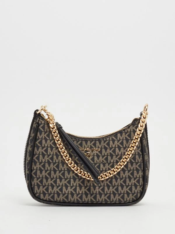 商品[国内直发] Michael Kors|MICHAEL KORS 印花女士手提包 32F2GT9C1V-BLK-GOLD,价格¥1083,第1张图片详细描述