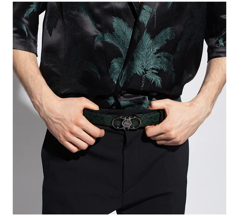商品Salvatore Ferragamo|SALVATORE FERRAGAMO 男士腰带 670041-744258【包装随机，部分无包装盒】,价格¥2163,第10张图片详细描述