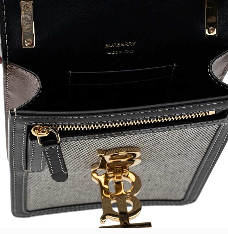 商品[国内直发] Burberry|BURBERRY 女士双色迷你斜跨包 8031859,价格¥7122,第6张图片详细描述