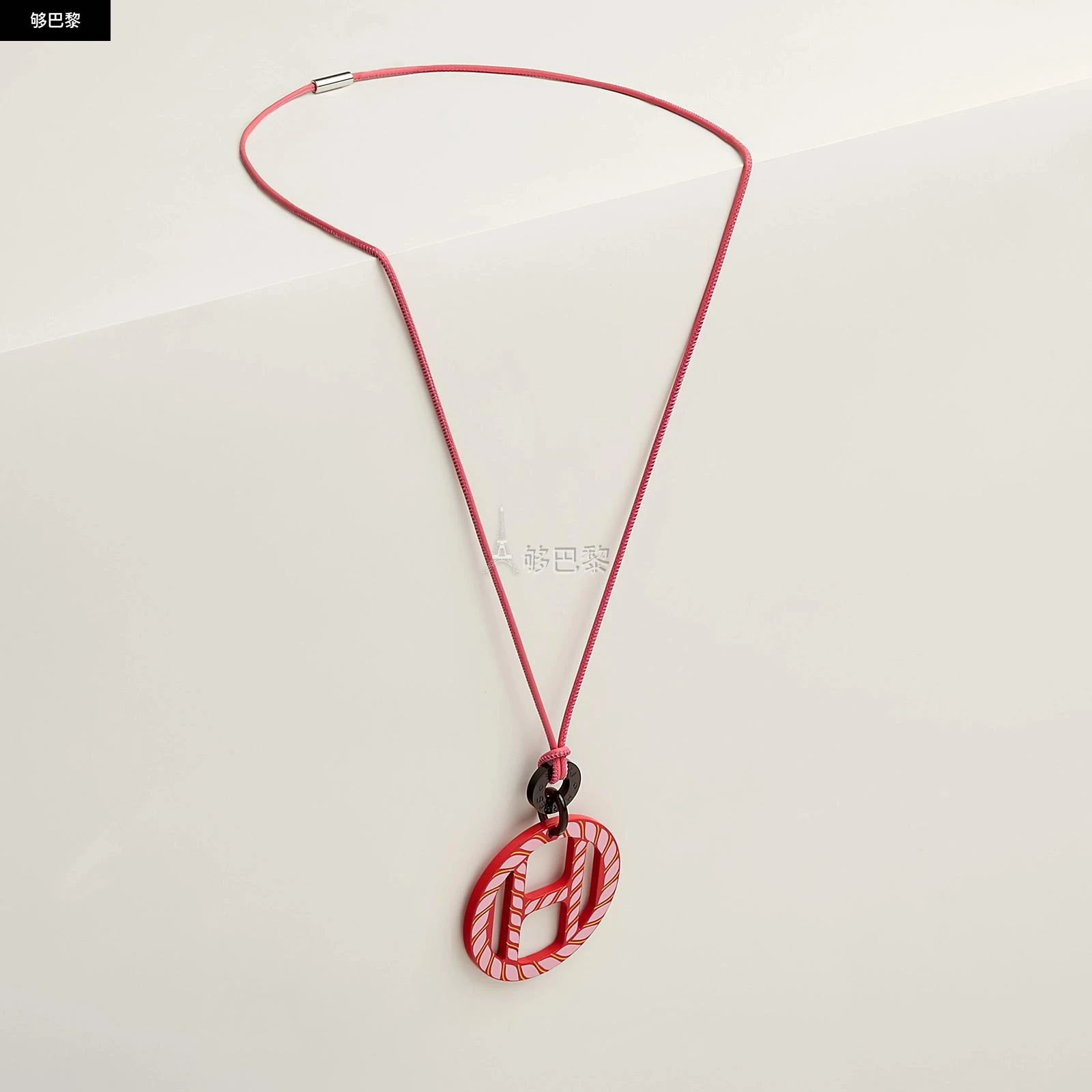 商品Hermes|【预售】 爱马仕 24秋冬 女士 吊坠 Pendentif H Equipe Nautique H000008FLF2,价格¥3909,第5张图片详细描述