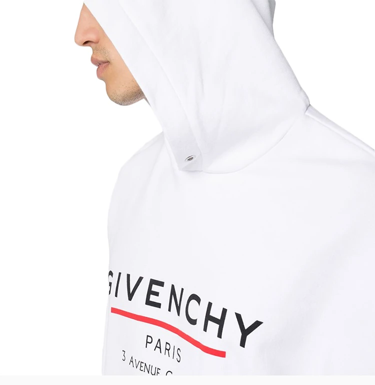 商品[国内直发] Givenchy|GIVENCHY 白色男士卫衣/帽衫 BMJ05430AF-100,价格¥4879,第7张图片详细描述