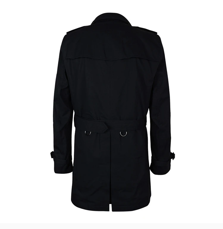 商品[国内直发] Burberry|BURBERRY 蓝色男士风衣 3950394,价格¥7093,第10张图片详细描述
