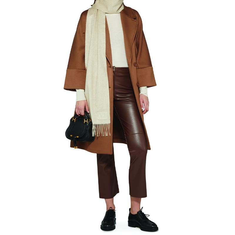 商品Max Mara|MAX MARA Epopea 棕色女士大衣长款外套 9901024106008,价格¥7359,第7张图片详细描述