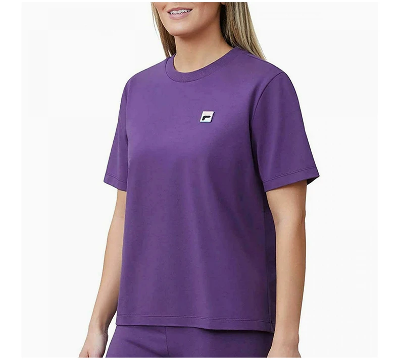 商品[国内直发] Fila|FILA 紫色女士T恤 1383812-GOTHIC-GRAPE,价格¥87,第5张图片详细描述