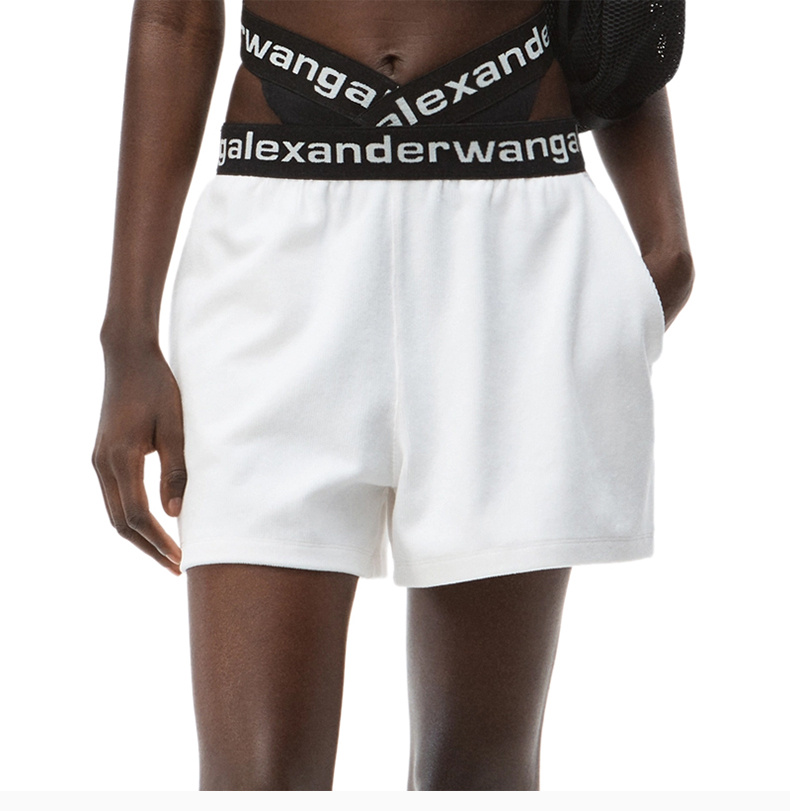 商品Alexander Wang|ALEXANDER WANG 白色女士短裤 4CC1204025-111,价格¥1889,第11张图片详细描述