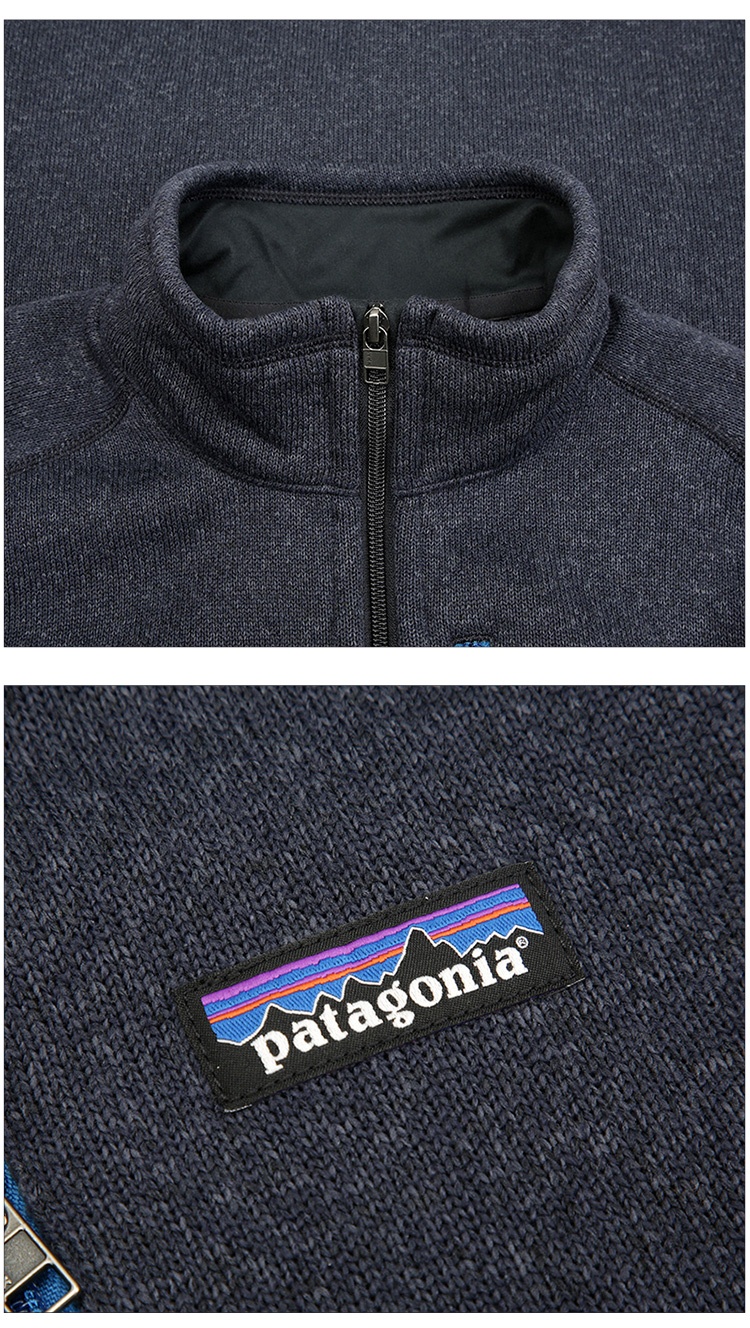 商品[国内直发] Patagonia|patagonia巴塔哥尼亚 Better Sweater 纯色贴标半开拉链夹克外套 男款,价格¥967,第5张图片详细描述