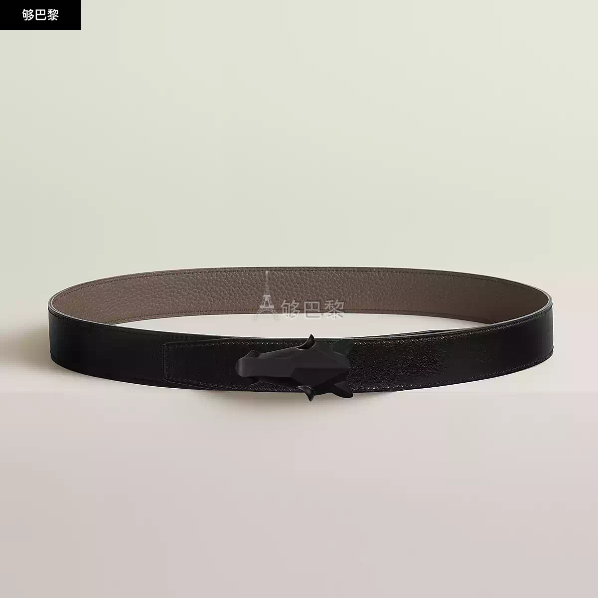商品Hermes|【预售】 爱马仕 24秋冬 男士 腰带 Boucle de ceinture Destrier & Cuir de ceinture réversible 32 mm H010635UH89 | H073967CAAC,价格¥9426,第3张图片详细描述