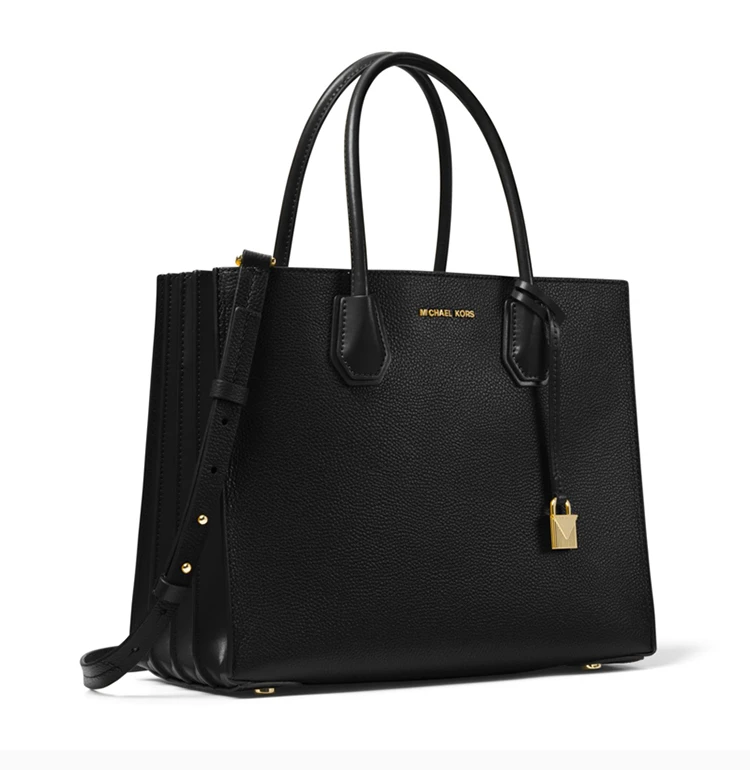 商品Michael Kors|Michael Kors 迈克高仕 女士黑色牛皮单肩包手提包 30F8GM9T3T-BLACK,价格¥2152,第5张图片详细描述