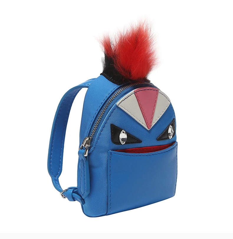 商品Fendi|Fendi 芬迪 女士蓝色怪兽背包钥匙扣挂饰 7AR457-5PP-F078R,价格¥2055,第7张图片详细描述