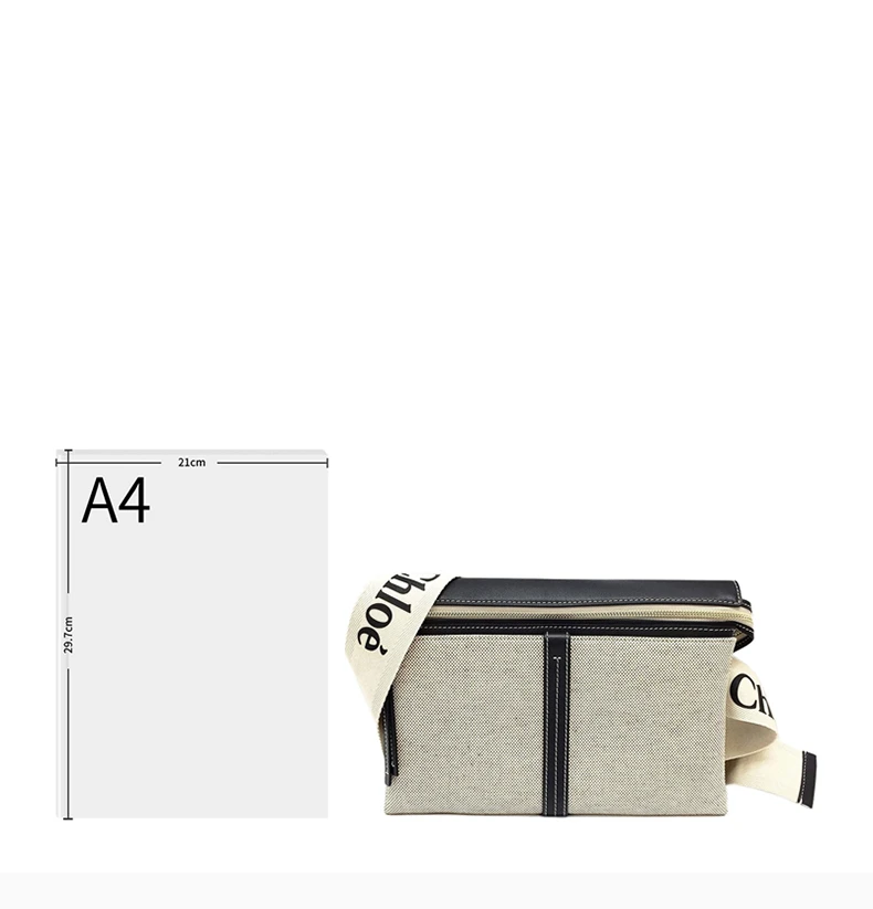 商品Chloé|CHLOE' 女士拼色�斜挎包 C21AS395-E66-91J,价格¥3320,第8张图片详细描述