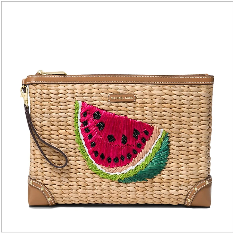 商品[国内直发] Michael Kors|Michael Kors 迈克高仕 女士棕褐色手拿包 32S8GMBC8W-Natultrapnk,价格¥744,第5张图片详细描述
