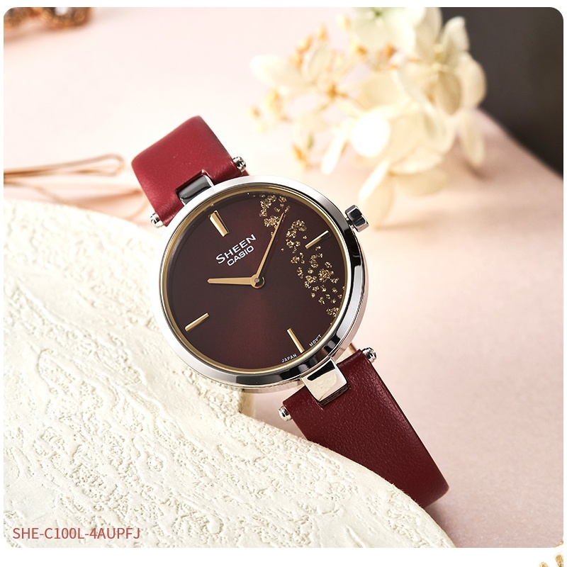 商品[国内直发] Casio|限量金箔主题薄表盘casio手表女,价格¥711,第2张图片详细描述