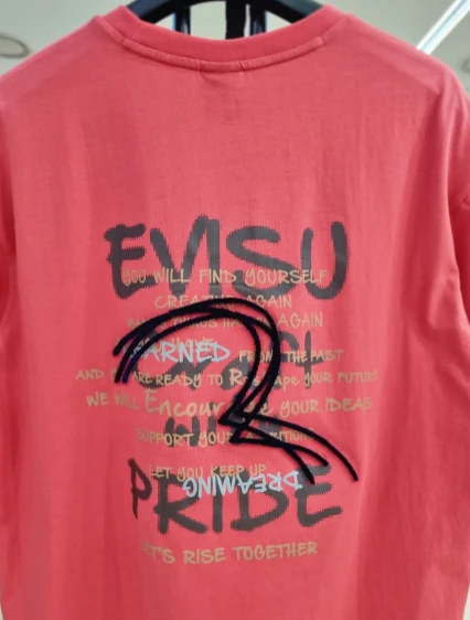 商品Evisu|【享贝家】（国内现货-QD）EVISU 福神 后背字母图案休闲圆领短袖T恤 男女同款 EU1UTS701,价格¥196,第13张图片详细描述