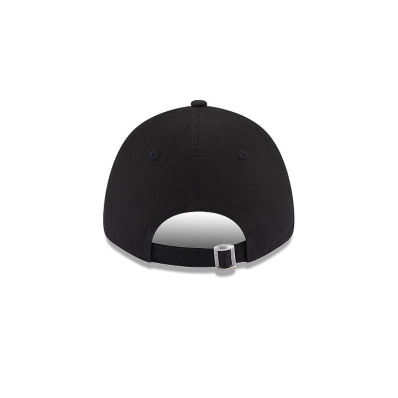 商品New Era|NEW ERA WMNS METALLIC LOGO 9FORTY女士黑色棉帽子,价格¥196,第2张图片详细描述