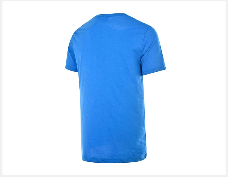 商品Hugo Boss|Hugo Boss 雨果博斯 男士蓝色棉质圆领休闲舒适短袖T恤TIBURT33-3816-420,价格¥402,第6张图片详细描述