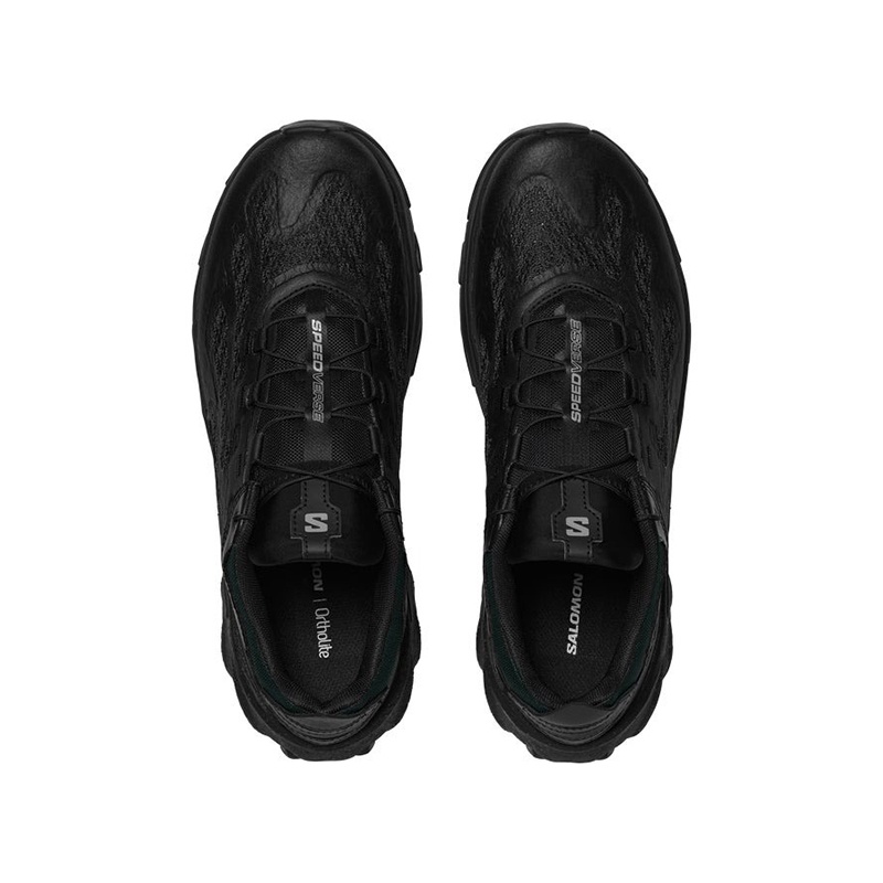 商品Salomon|23新款 SPEEDVERSE系男女通用黑色皮革纤维运动鞋,价格¥1544,第3张图片详细描述