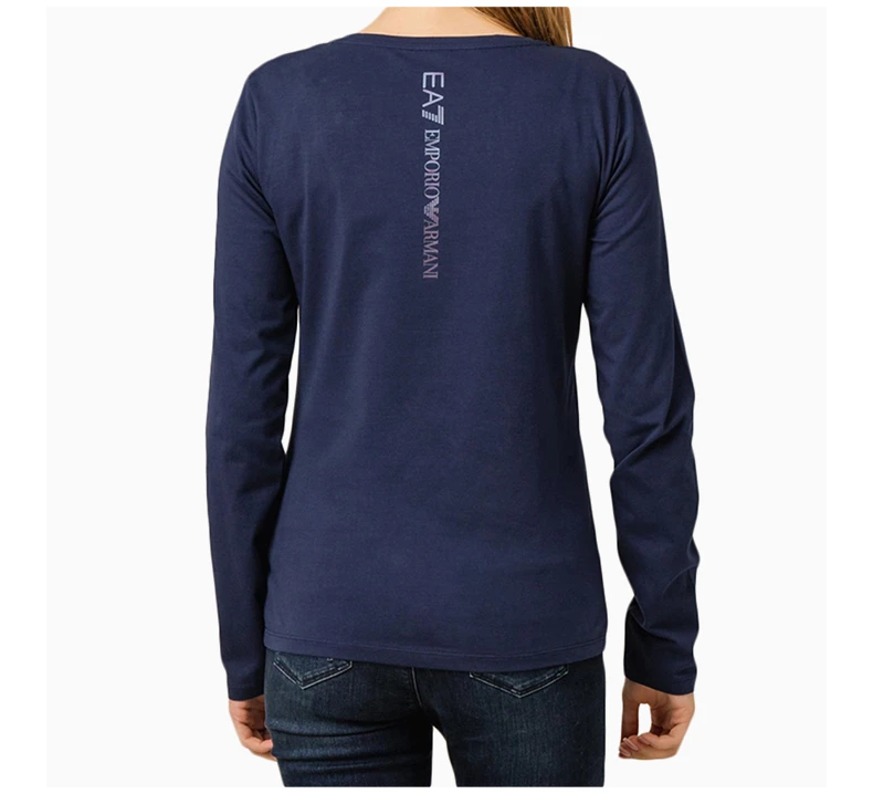 商品Emporio Armani|EMPORIO ARMANI 深蓝色女士T恤 6GTT61-J29Z-1554,价格¥463,第6张图片详细描述