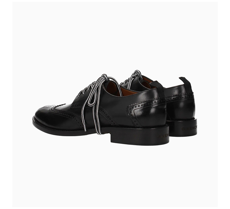 商品Givenchy|GIVENCHY 男士黑色皮革系带皮鞋 BH100PH05A-001,价格¥4605,第7张图片详细描述